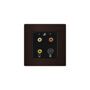 G9T- Audio Video and S-Video Panel - Dark Brown